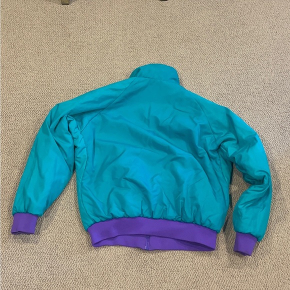 Purple unisex vintage limited columbia sportswear reversible jacket large blue - Picture 6 of 8